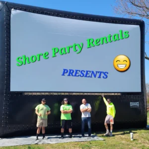 Giant Inflatable Movie Screen rental by Shore Party Rentals